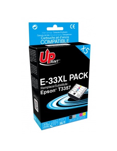 EPSON 33 (ORANGE) - PACK 5 CARTOUCHES